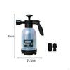 Hand Pressure Foam Sprayer 2.0L with 3 Nozzle for Car Wash Detailing Indoor and Outdoor Use