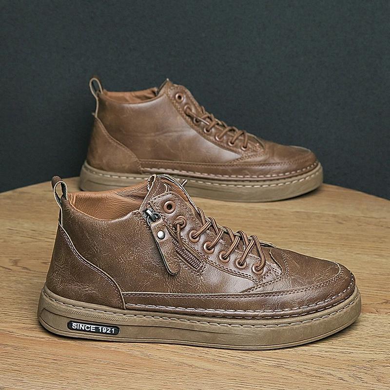 

Модная повседневная обувь ручной работы из кожи для мужчин, дизайнерские кроссовки, удобная кожаная обувь для мужчин, лоферы, горячая распродажа, мокасины для вождения 44