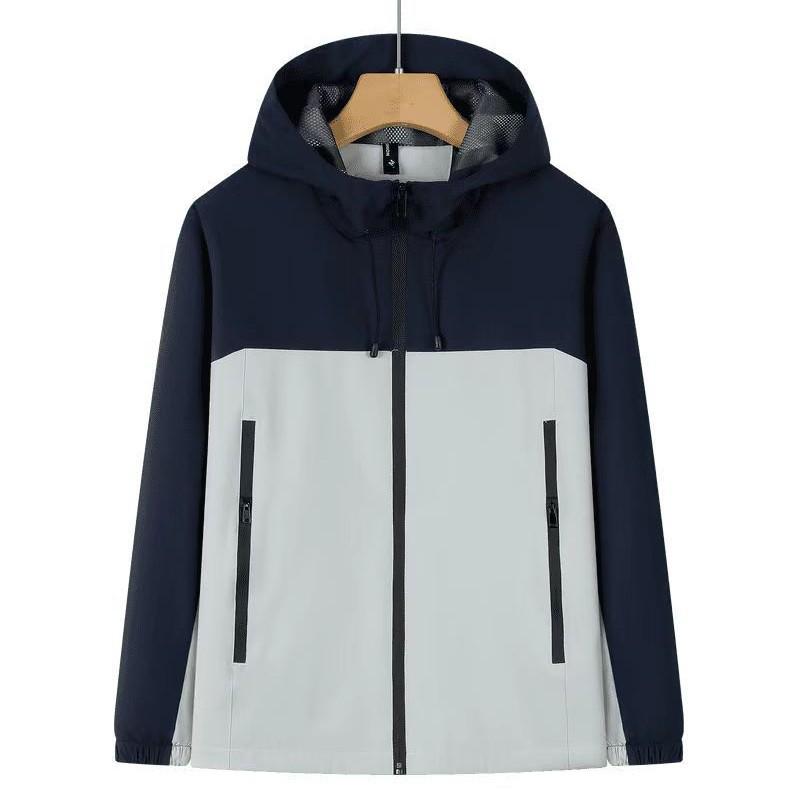 Unisex Winddichte Wasserdichte Colorblock Jacke für Frühling & Herbst