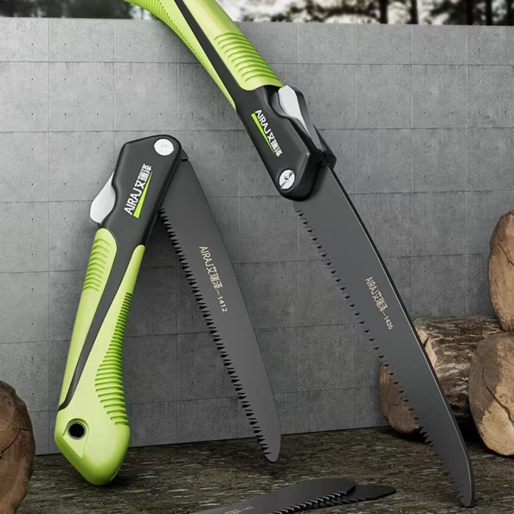 Folding Hand Saw SK7 Steel, Portable Outdoor Garden Pruning Saw Multifunctional Wood Cutter for Tree Trimming Gardening