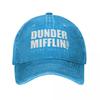 The Office TV Show Dunder Mifflin Paper Baseball Caps Vintage Distressed Denim Washed Snapback Cap Unisex Style Outdoor Caps Hat