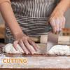 Stainless Steel Pastry Scraper and Dough Cutter Set with Ergonomic Non-Slip Handle for Baking and Cooking