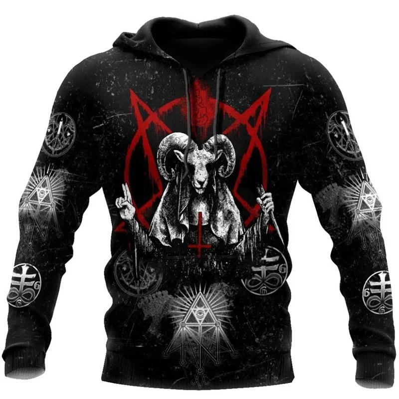 

Viking Mythology Printed Men 3d Vintage Print Hoodies Autumn Long Sleeve Sweatshirt Casual Hoodies Men Sweatshirt Coat S