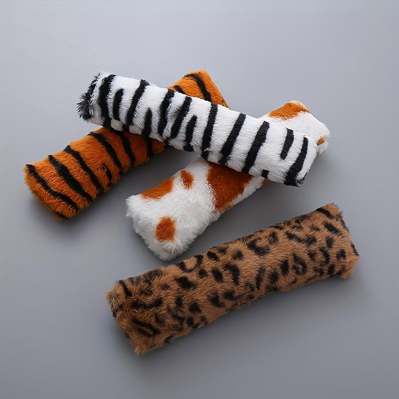 Kreative Katzenkissen, simulierte Tierfelltexturen, Plüschkatzenspielzeug, interaktives Katzenkauspielzeug