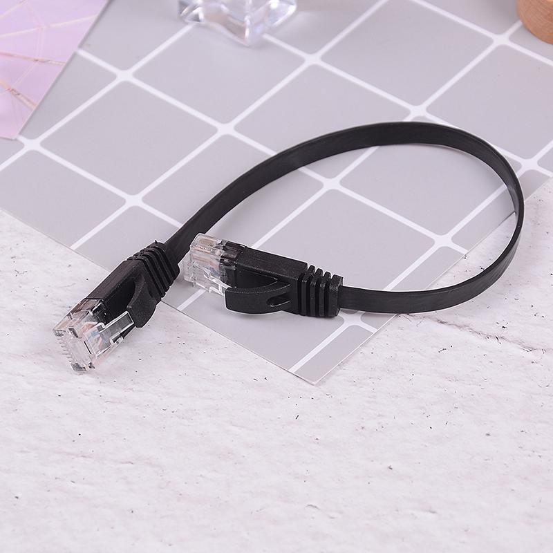 Cablu negru RJ45 Ethernet 10 inch 25 cm rețea cat patch cord internet cat6 sârmă