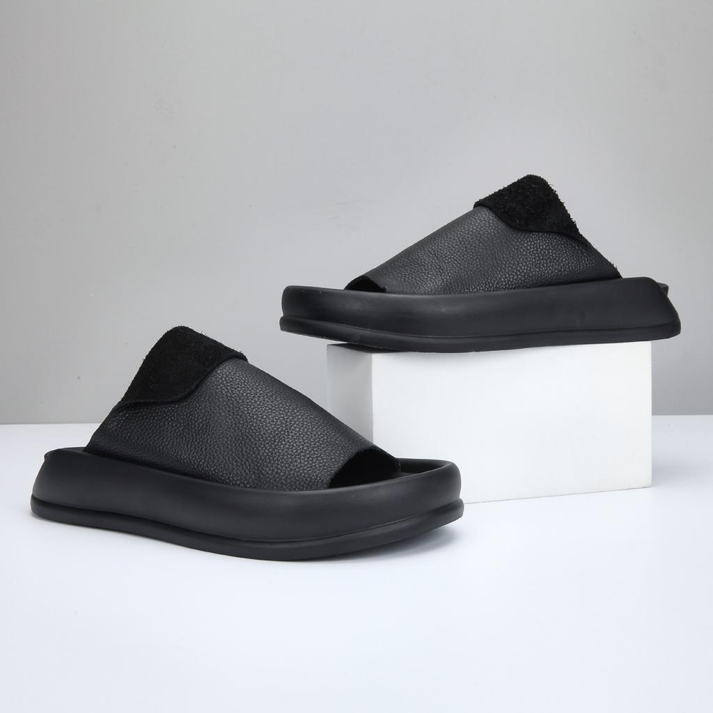 Summer men's slippers trendy brand versatile boys British Roman sandals outside breathable men's shoes trendy shoes