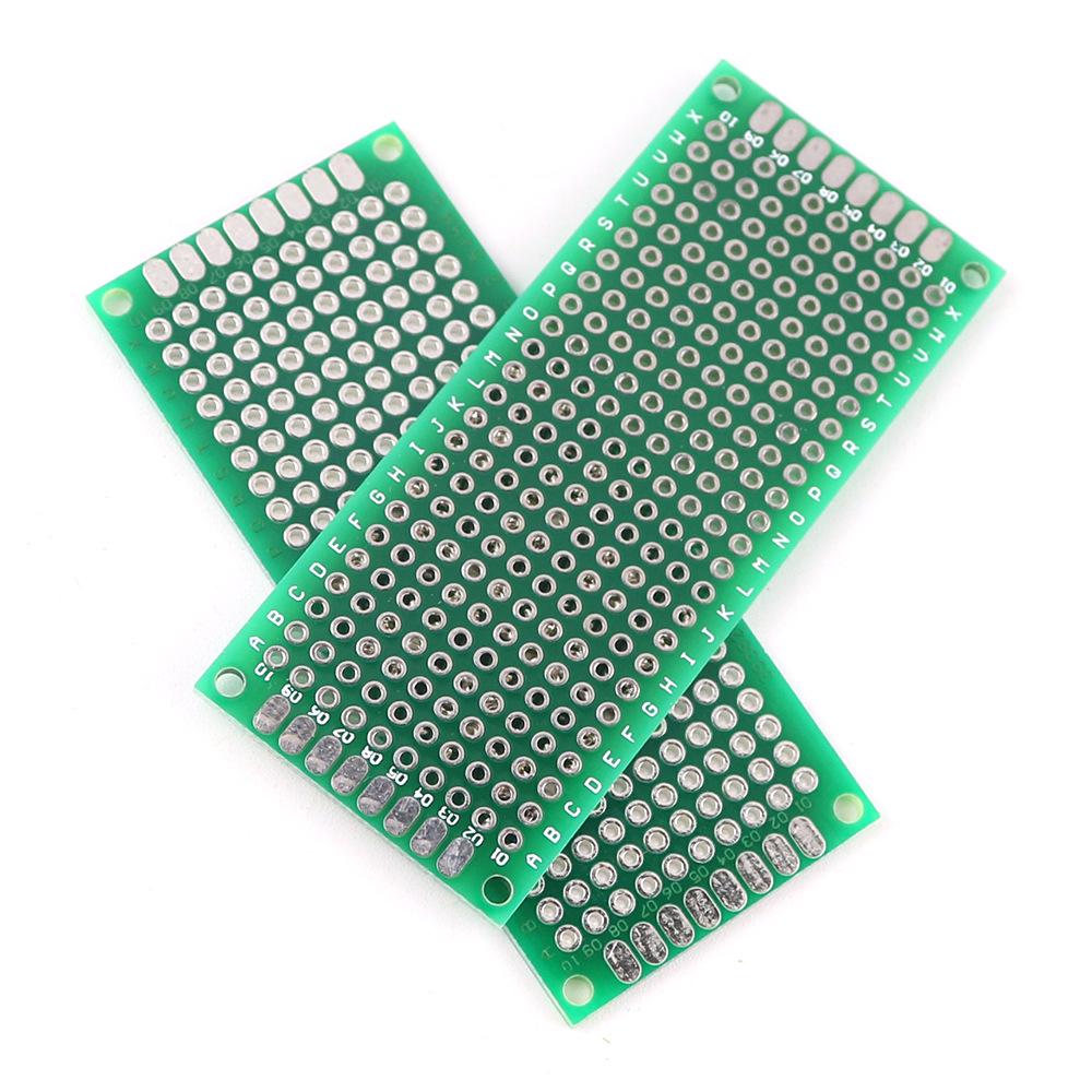 Double-Sided Universal PCB Prototype Board for Students and Soldering Projects
