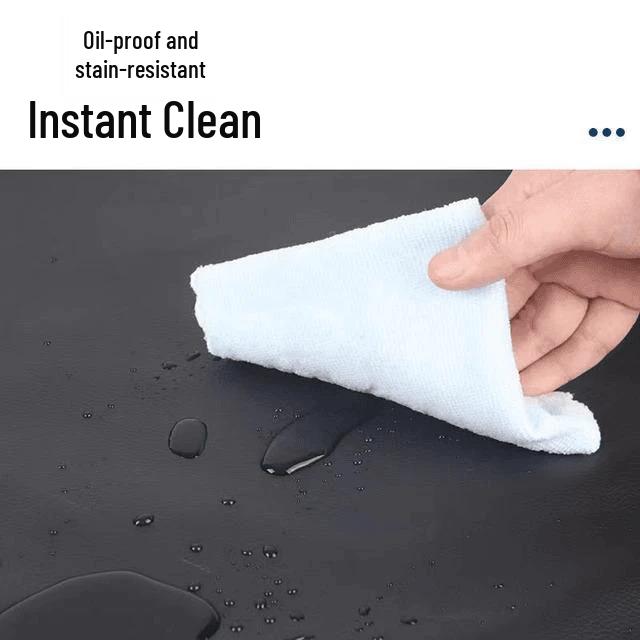 Tablier en Cuir Imperméable, Résistant aux Taches et à l'Huile - Ménager, Résistant à l'Usure, Non Poreux, Vêtement de Travail pour la Cuisine et la Restauration, Bavoir Résistant aux Acides et aux Alcalis.