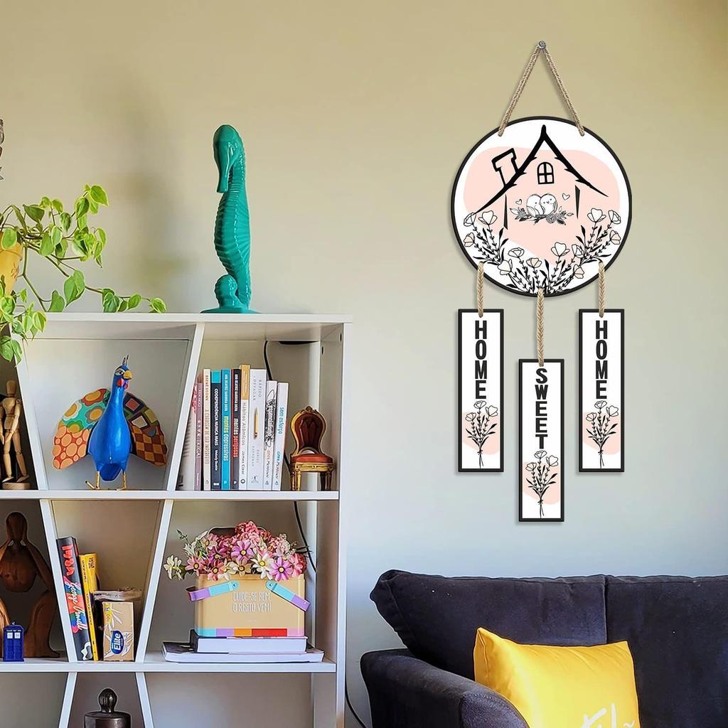 Wohnzimmer-Dekoartikel | Hängende Holzdekoration für das Zuhause | Wandkunst | Dekorative Gegenstände für das Zuhause | Wanddeko für das Wohnzimmer