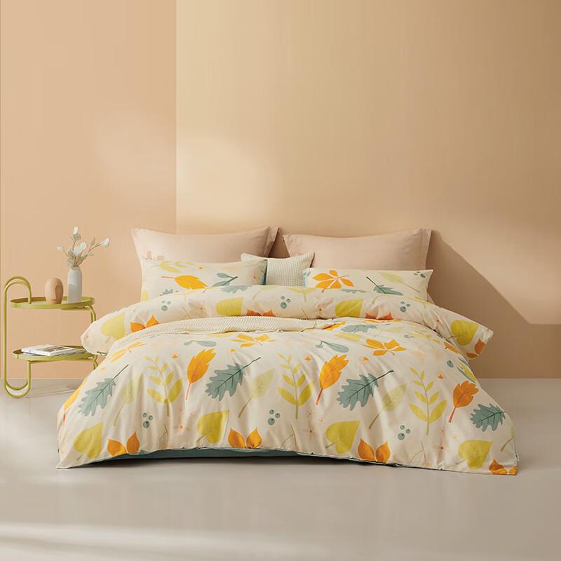 LOVO Floral Pure Cotton 4-Piece Bedding Set