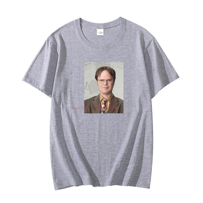Dwight Schrute The Office Tribute Unisex Oversized Tshirt Cotton T Shirt For Unisex Short Sleeve Tshirts Summer Unisexs Clothing