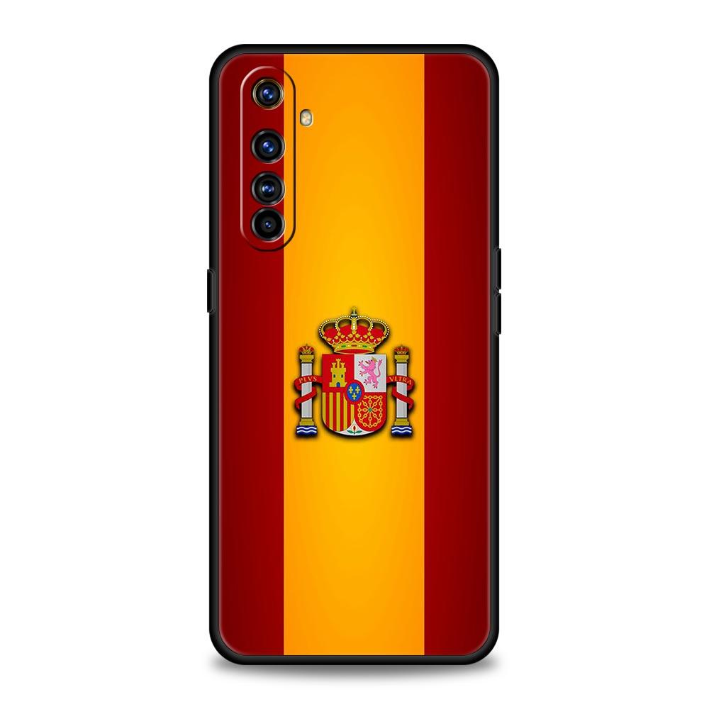 spain flag Phone Case For Realme 12 11 10 9 8 5G 7 6 GT5 GT3 GT2 Pro Plus C21 C11 C25 C35 GT Neo 2 3 3T 5 Soft Cover