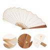 Premium Blank Folding Fan for DIY Calligraphy Painting Graffiti Practice Handheld Decorative Chinese Hand Fan