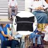 Portable Wheelchair Armrest Storage Bag Garden Cart Back Accessories Bag with Reflective Strip
