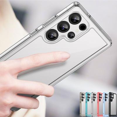 For Samsung Galaxy S25 Ultra Case Transparent Luxury Silicone Cover Samsung S25 Ultra Case TPU PC Protector S25 Plus Ultra Cover