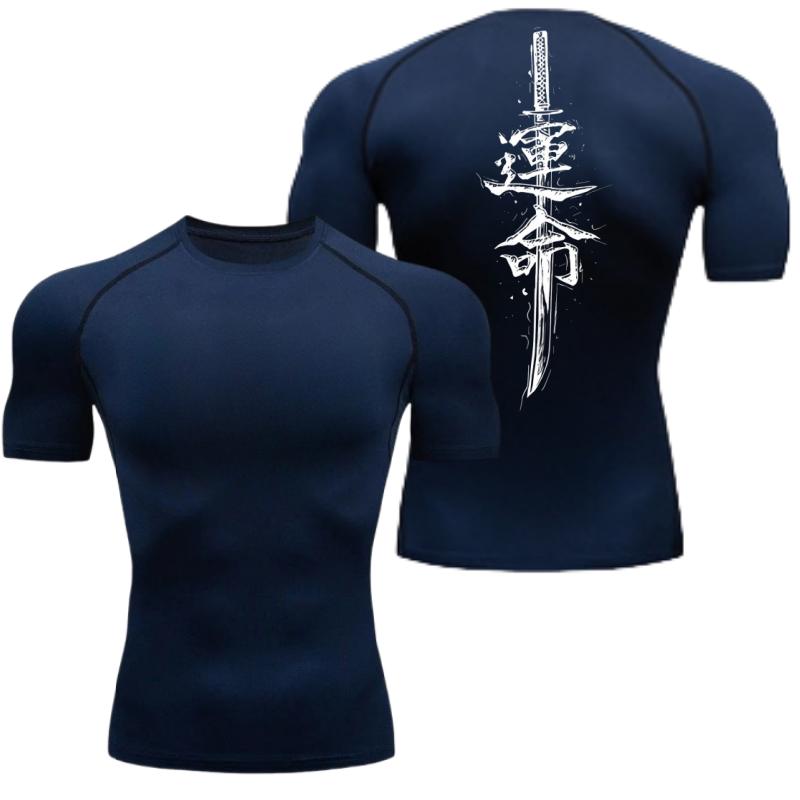 Men's Compressed Shirt Sports Quick Drying Fitness T-shirt Tight Sweat-Absorbent Jogging Cycling Outdoor 8 Colors Short Sleeve