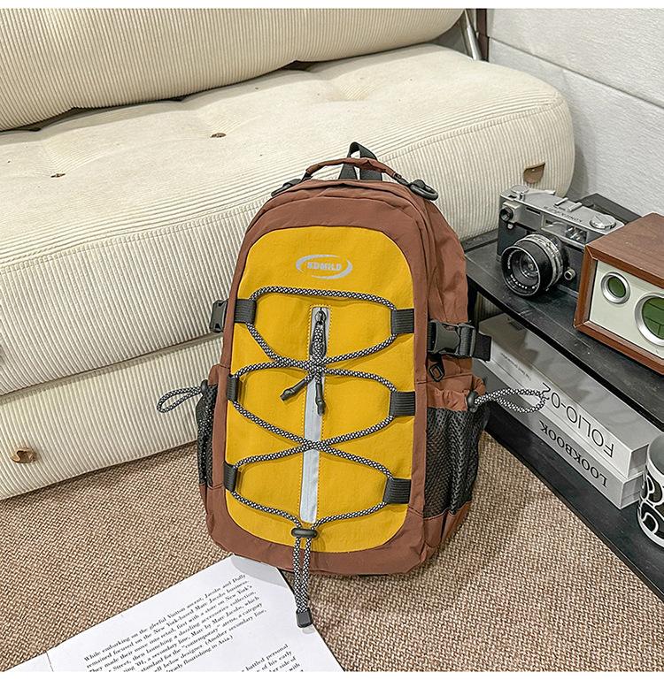Schoolbag Outdoor Backpack Large Capacity Hiking Backpack Hiking Bag Boys Commuter School Bag Female College Student Computer Bag