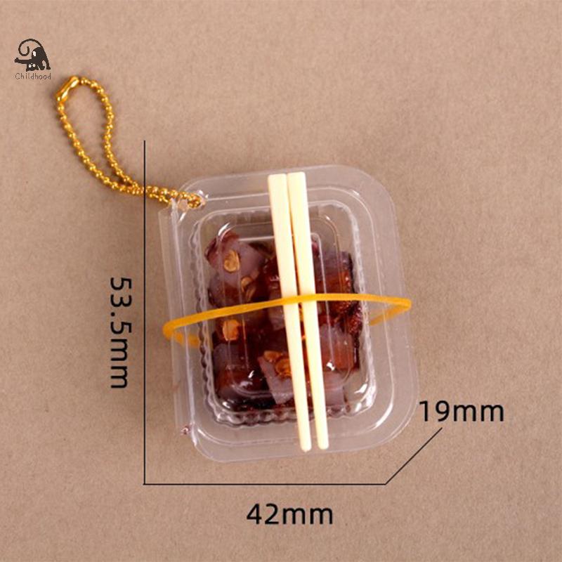 Miniature Simulation Takeaway Toy Dollhouse Fast Food Box Mini House Adornments Lunch Box Doll House Accessories Model