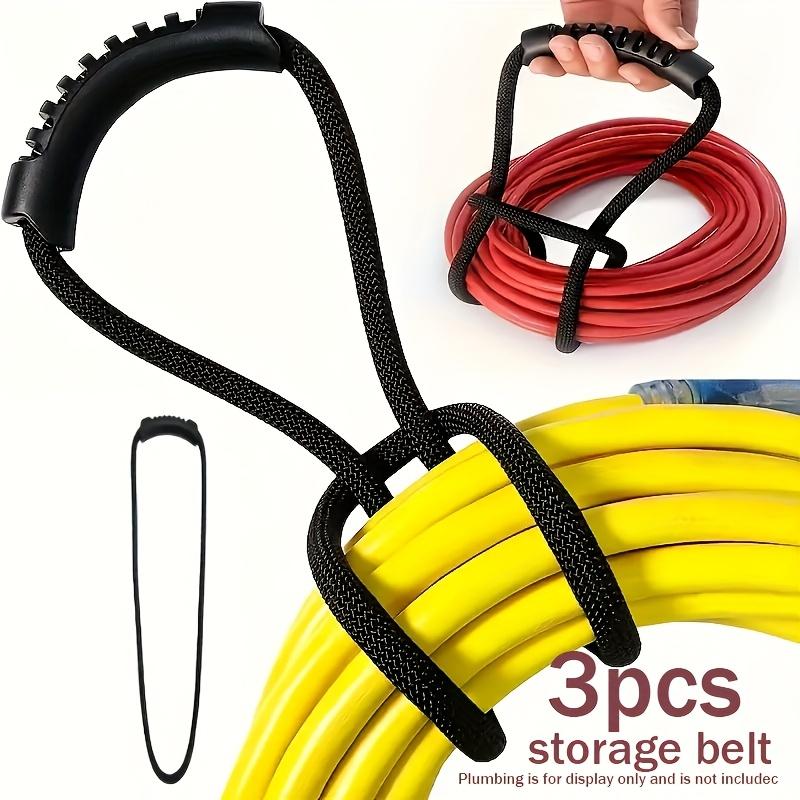 

3/6pcs Heavy Duty Storage Nylon Straps with Handles - Organizers and Hose Organizers for Home, Space saving and easy to carry!