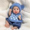 Real Looking 30cm Reborn Simulation Doll Saskia Soft Full Vinyl Body Newborn Baies Doll Can Bath Grin Smiling Alive Baby Dolls for Kids Christmas Gift
