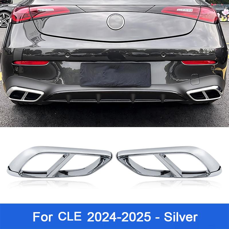 

Для Mercedes Benz C E CLE Coupe W213 W214 W206 W205 C205 C236 Автомобільний глушник вихлопної труби Вихлопна труба Кінцевик Вихлопної труби Зовнішні аксесуари S-CLE 24-25