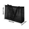 New Mesh Shoulder Bag Large Capacity Hollow Makeup Storage Bag Multifunctional Transparent Beach Bags Women