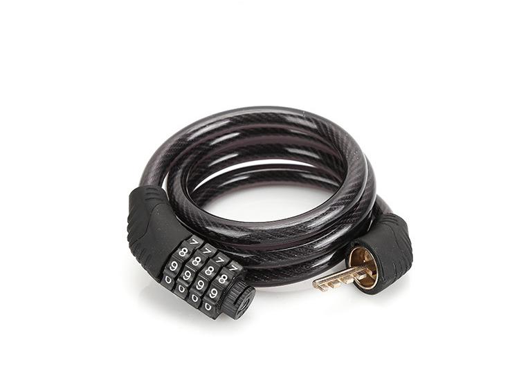 

Four-Digit Combination Mountain Bike Lock - Steel Wire Chain for Cycling 4-Digit Combination Lock