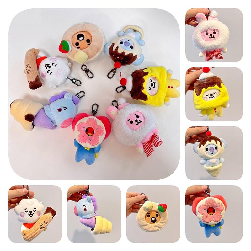 394in Bts Plush Keychain Animal Stuffed Doll Backpack Pendant Toy Fans Gift