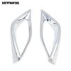 Rear Fog Light Lamp Cover Trim For Toyota Highlander Kluger XU70 -2024 2025 Chrome Foglamp Protector Accessories Car Styling