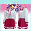 Lucky Star Japanse Cosplay Zeemanspak Jk Uniform Set Voor Meisjes Met Geplooide Rok En Strik