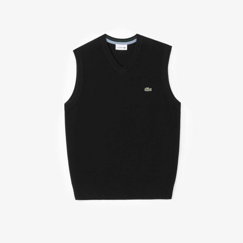 

LACOSTE Men s V Neck Pullover Vest AH276E 53N 031