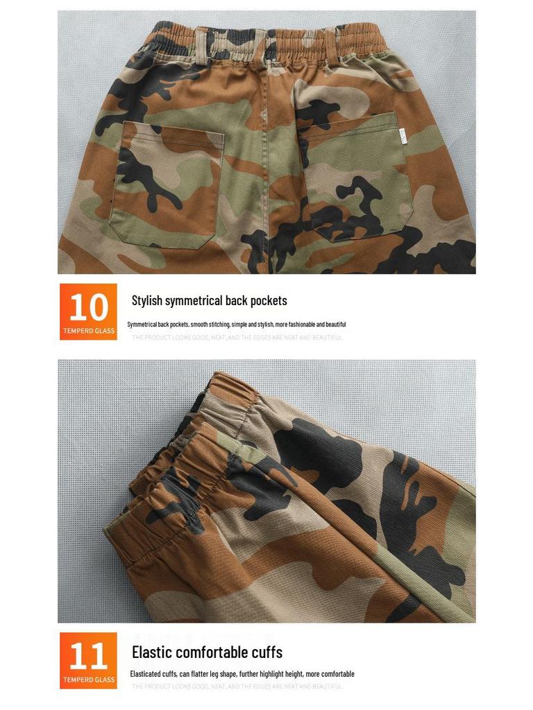 Men's Camouflage Workwear Set: Multi-Pocket, Wear-Resistant, Anti-Scald, Stretchy for Electric Welders, Spring/Autumn Style