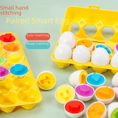 Detachable Educational Smart Eggs: Early Learning Toy for Kids with Color Recognition and Shape Matching
