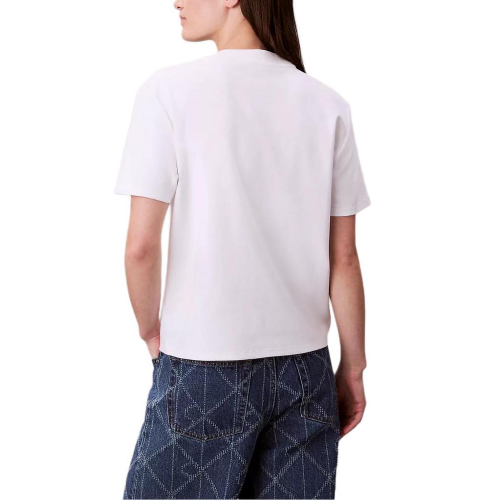 Calvin Klein Simple Round Neck Soft Comfortable Casual Short Sleeve T-Shirt Women tops 44D202G-YAA