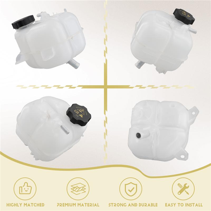 Durable-Car Coolant Water Tank Engine Coolant Expansion Tank 68102155AC 53332095 For Jeep Cherokee 2014-2018