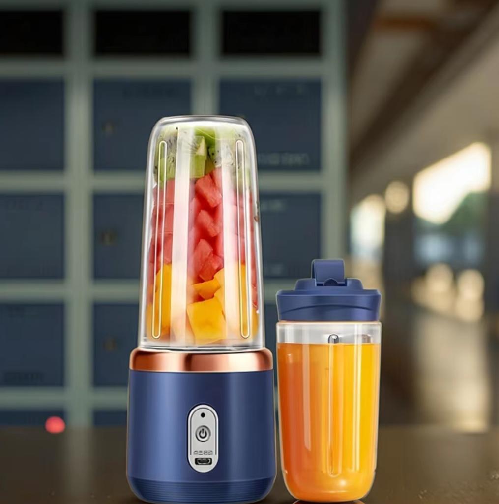 Elektrischer Entsafter Tragbarer Smoothie-Mixer USB-wiederaufladbar Küchenmaschine Obstwerkzeug Mini-Entsafter Mixerbecher Küchenzubehör