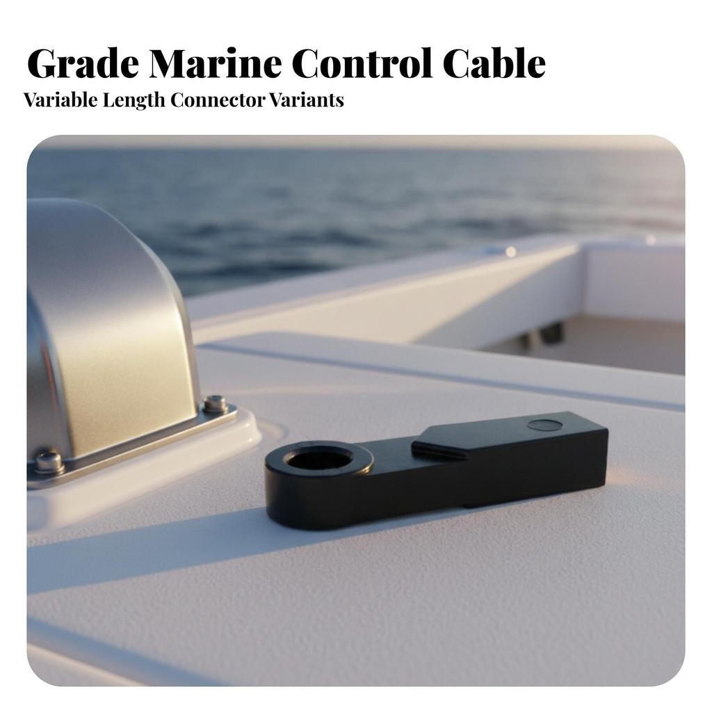 Throttle Cable Connector with Brass Insert Threaded Outboard Engine