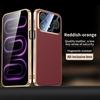 Luxury Leather Electroplated Frame Case for Poco F9 Ultra F9 F8 Pro Redmi K100 Pro Max Shockproof Glass Lens Protective Cover