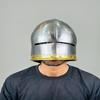 Sallet Helmet Medieval Knight Armor 18g Mild Steel Helmet LARP Cosplay Halloween Costume Gothic Armor Helmet Best Gift