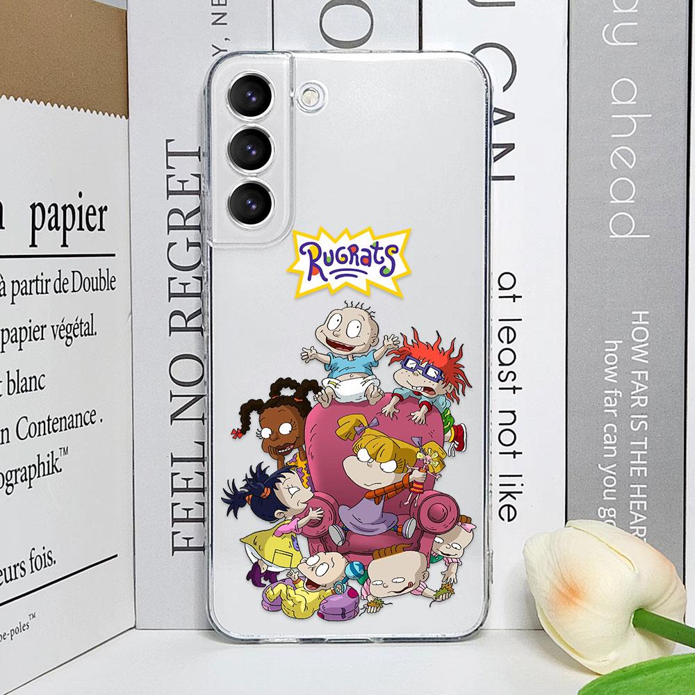 Мультяшный Забавный R-Rugrats Чехол для Телефона для Samsung Galaxy S25 S24 S23 Ultra S22 Plus S21 S23 FE Прозрачные Мягкие Чехлы Fundas Coque For Samsung S23
