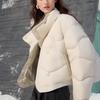 ELLE French Style Loose Basic High-End Casual Versatile Long Sleeve Stand Collar Warm Down Jacket Women outerwear L8WYS004