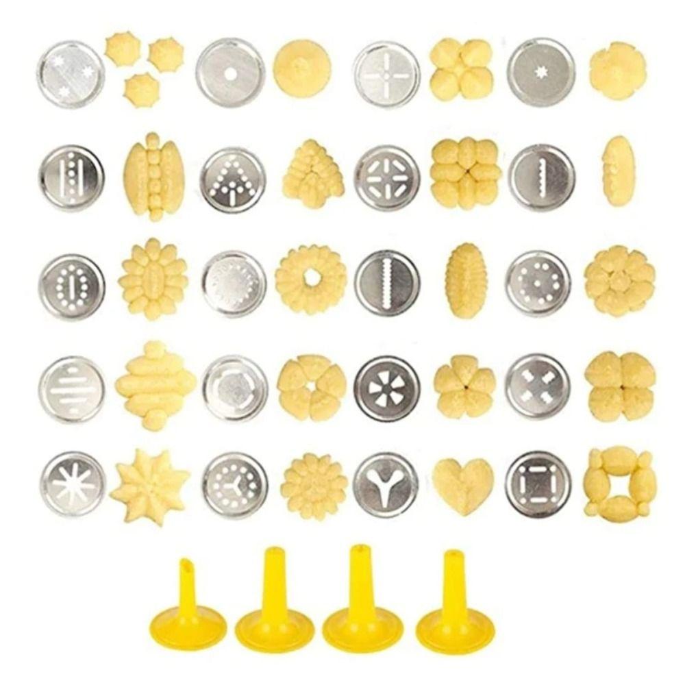 Aluminium Zinc Zinc Alloy Cookie Machine Mold 4 Nozzles DIY Biscuit Maker Cookie Press Kit  Bakery Shop