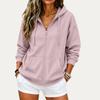 Women's Lightweight Zip-Up Hoodie Drop Shoulder Relaxed Fit for Spring and Fall