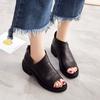 Summer New Women's Shoes Leather Shoes Fish Mouth Personality Heel Shoes Solid Color Trend Light Mouth Single Shoes