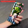 2DFlat Samsung Phone Case Sunlit Puppy Behind Flowering Fence Applicable To Galaxy S23 S24 S25ULTRA S26 A12 A14 A15 A16 A54 A55