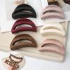 Safe Silicone Shark Clip Korean Style Solid Color Shark Clip Semilune Shaped Hair Claw  Gifts
