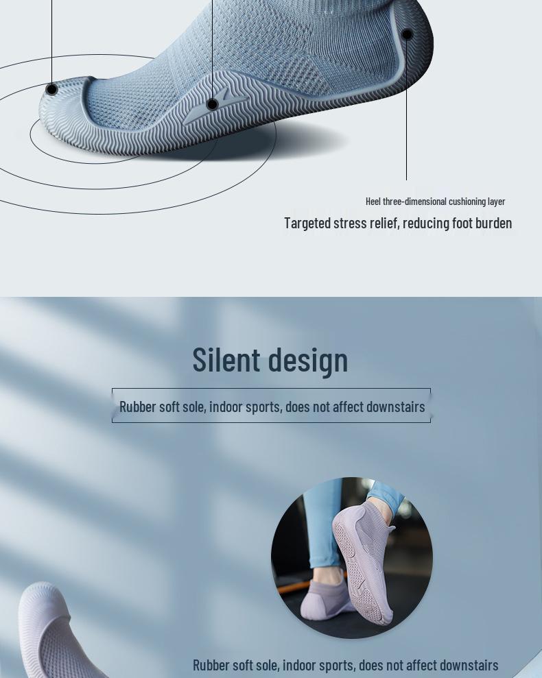 Dámské protiskluzové boty Gorensha tlumící nárazy na vnitřní jógu a pilates