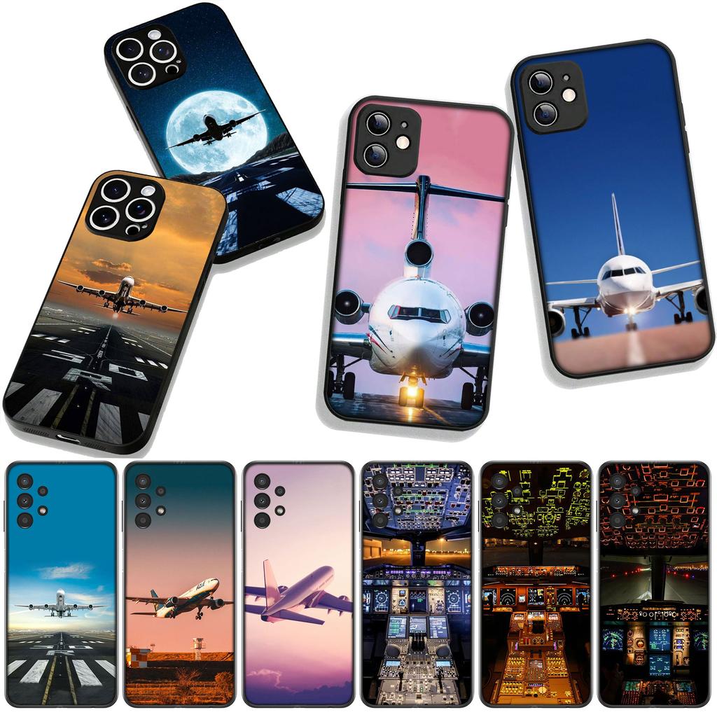 Aircraft Travel SKY Cover for Samsung Galaxy A25 A37 A57 A12 A14 A31 A41 A50 A51 A70 A71 A72 A21S A04 M15 Note 20 9 8 10 Case