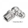 uxcell Nipple, Fittings, Nickel Plated Iron, 90 Degree Fittings, M8 x