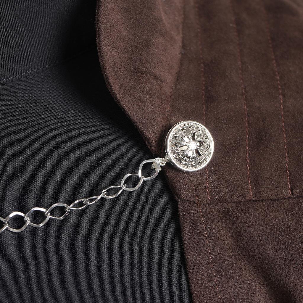 Dooku Movie Count Cosplay Costume Full Sets Brown Uniform Suits For Adult Outfit Carnival Party Performance Clothes Roleplay